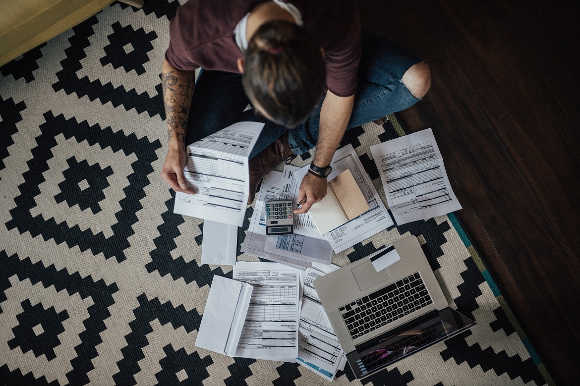 Micro business owner dealing with payments